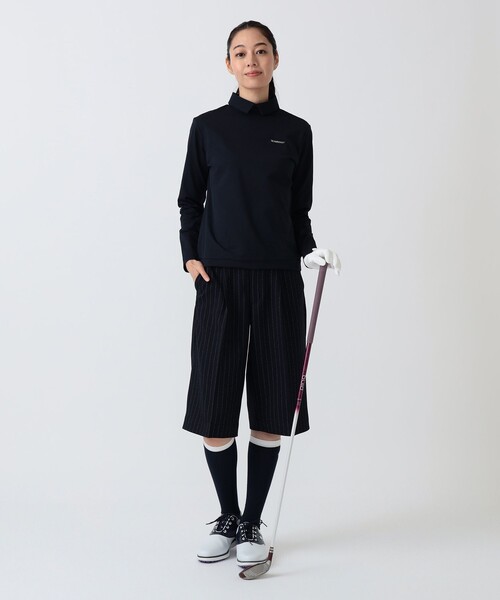 BEAMS GOLF（ビームスゴルフ）の「PURPLE LABEL / 襟付き ロングスリーブ プルオーバー（ポロシャツ・レディース・ホワイト/ブラック/ネイビー・L/M）」の10枚目の写真