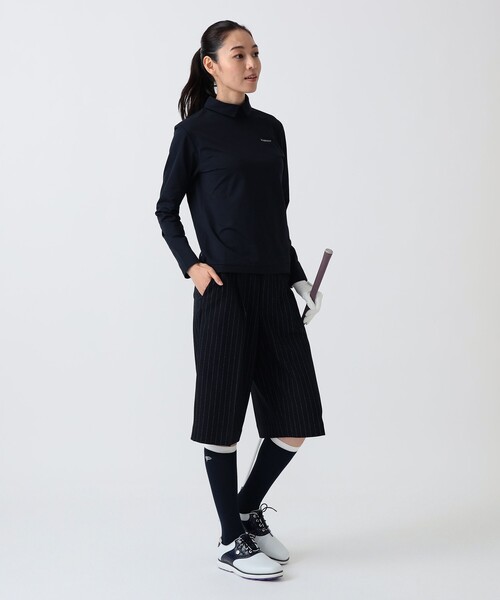 BEAMS GOLF（ビームスゴルフ）の「PURPLE LABEL / 襟付き ロングスリーブ プルオーバー（ポロシャツ・レディース・ホワイト/ブラック/ネイビー・L/M）」の11枚目の写真