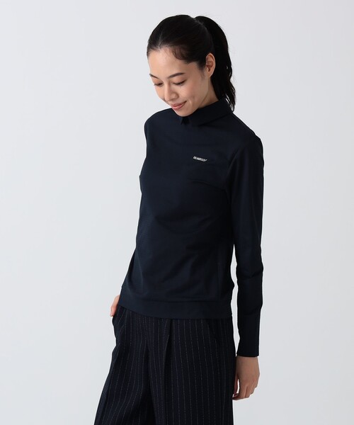 BEAMS GOLF（ビームスゴルフ）の「PURPLE LABEL / 襟付き ロングスリーブ プルオーバー（ポロシャツ・レディース・ホワイト/ブラック/ネイビー・L/M）」の12枚目の写真