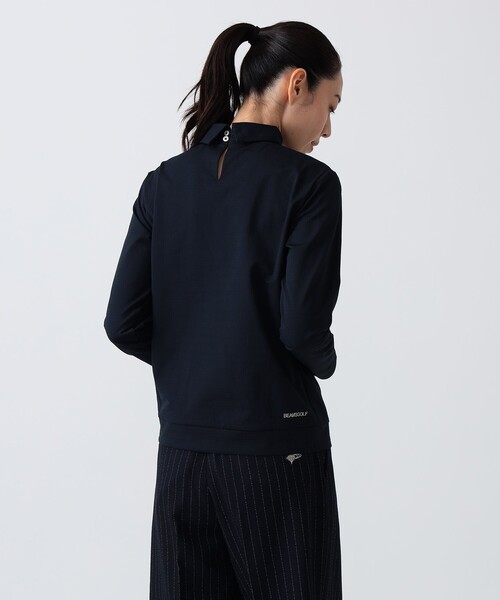 BEAMS GOLF（ビームスゴルフ）の「PURPLE LABEL / 襟付き ロングスリーブ プルオーバー（ポロシャツ・レディース・ホワイト/ブラック/ネイビー・L/M）」の13枚目の写真