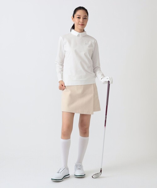 BEAMS GOLF（ビームスゴルフ）の「PURPLE LABEL / 襟付き ロングスリーブ プルオーバー（ポロシャツ・レディース・ホワイト/ブラック/ネイビー・L/M）」の17枚目の写真