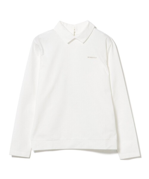 BEAMS GOLF（ビームスゴルフ）の「PURPLE LABEL / 襟付き ロングスリーブ プルオーバー（ポロシャツ・レディース・ホワイト/ブラック/ネイビー・L/M）」の22枚目の写真