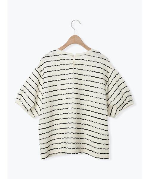 Samansa Mos2(サマンサ モスモス)の「ボリューム袖カットソー《WEB限定カラーあり》(Tシャツ/カットソー・レディース・ブラック/ブルー/キナリ/オフホワイト・F)」の13枚目の写真