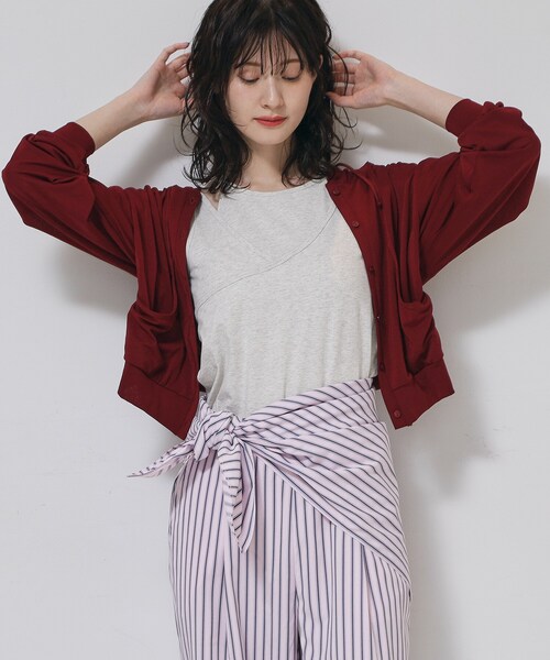 ALL NEW MART（オールニューマート）の「マルチWAYストライプパンツ（その他パンツ・レディース・グリーン系/キャメル/ブルー/ベビーピンク・00）」の15枚目の写真