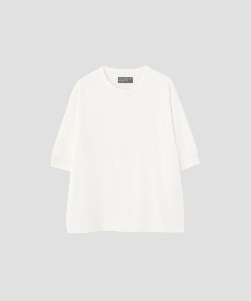 MARGARET HOWELL(マーガレットハウエル)の「COTTON LINEN JERSEY(Tシャツ/カットソー・レディース・ホワイト/マスタード・2)」の7枚目の写真