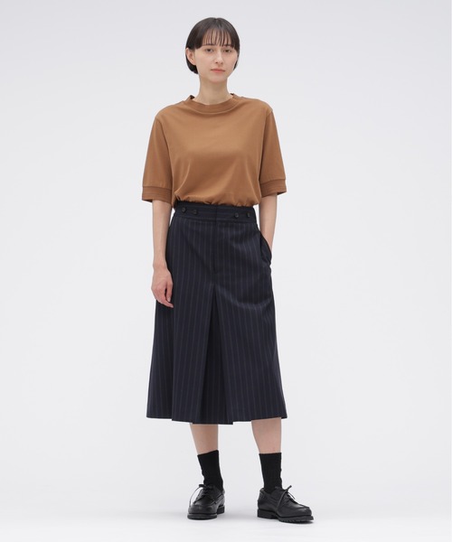 MARGARET HOWELL(マーガレットハウエル)の「COTTON LINEN JERSEY(Tシャツ/カットソー・レディース・ホワイト/マスタード・2)」の8枚目の写真