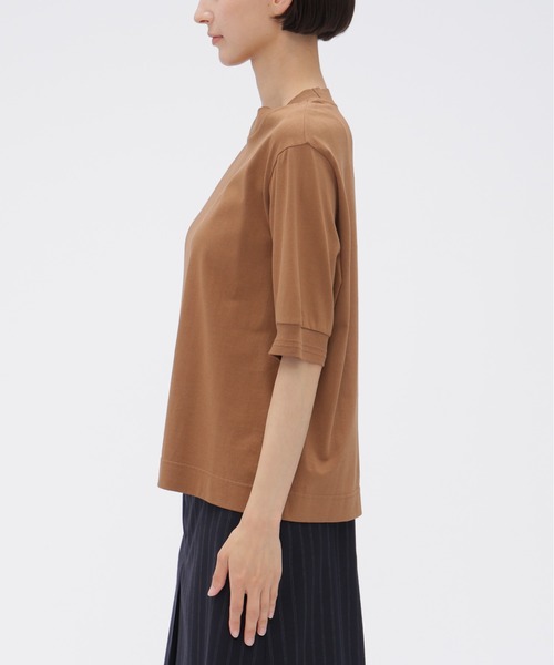 MARGARET HOWELL(マーガレットハウエル)の「COTTON LINEN JERSEY(Tシャツ/カットソー・レディース・ホワイト/マスタード・2)」の9枚目の写真