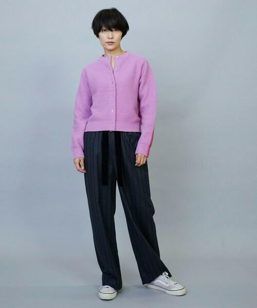 feerique(フィーリック)の「MOGA ウールカシミヤバイカラーカーディガン(カーディガン/ボレロ・レディース・グリーン系その他/ピンク系その他/グレー系その他・2)」の6枚目の写真