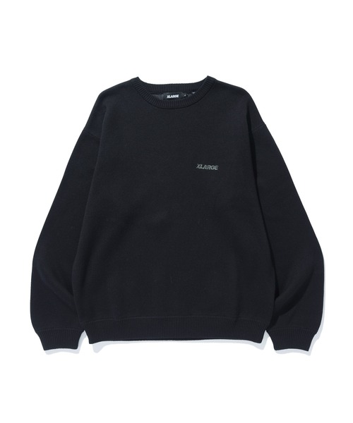 XLARGE（エクストララージ）の「OG CREWNECK SWEATER（ニット/セーター・メンズ・ブラウン/ネイビー/ブラック・XL/L/M/S）」の4枚目の写真