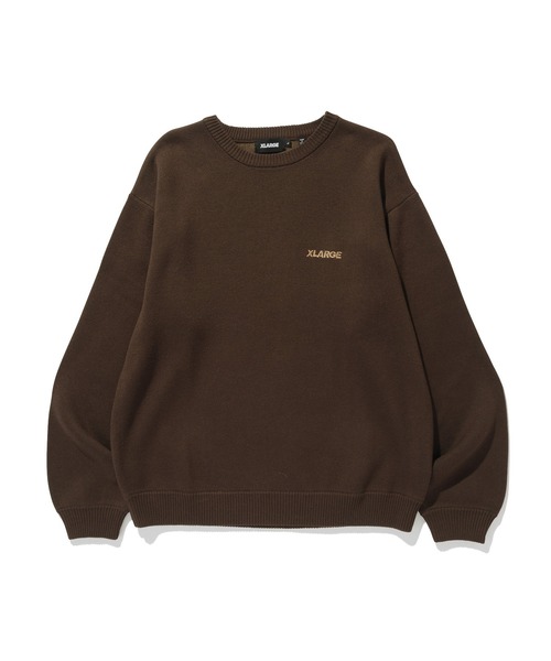 XLARGE（エクストララージ）の「OG CREWNECK SWEATER（ニット/セーター・メンズ・ブラウン/ネイビー/ブラック・XL/L/M/S）」の12枚目の写真