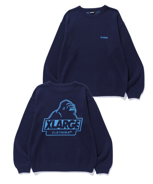XLARGE（エクストララージ）の「OG CREWNECK SWEATER（ニット/セーター・メンズ・ブラウン/ネイビー/ブラック・XL/L/M/S）」の16枚目の写真