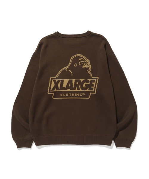 XLARGE（エクストララージ）の「OG CREWNECK SWEATER（ニット/セーター・メンズ・ブラウン/ネイビー/ブラック・XL/L/M/S）」の13枚目の写真