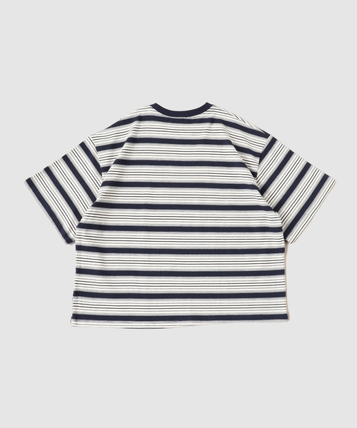 WISM(ウィズム)の「Estudio Niksen / エストゥディオ・ニクセン Signature Cropped Tee st(Tシャツ/カットソー・メンズ・ブルー・2/1)」の6枚目の写真