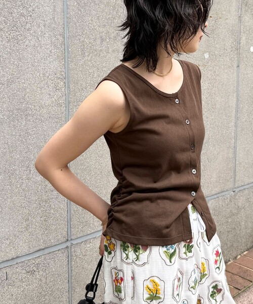 fredy emue（フレディエミュ）の「3ピースセットアップ（Tシャツ/カットソー・レディース・ブラック/ブラウン・38）」の16枚目の写真