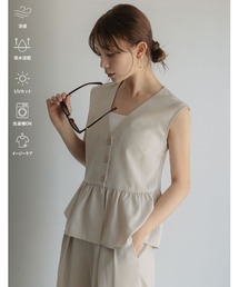 DANTON/ダントン] ナイロンタフタ インサレーションノーカラーベスト