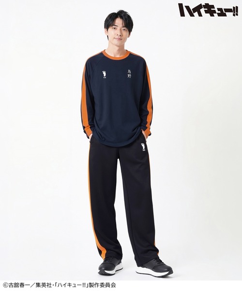 Honeys(ハニーズ)の「ハイキュー!! ユニフォーム風長袖Tシャツ(Tシャツ/カットソー・レディース・ネイビー系1/レッド系1/ブラック系1/ホワイト系1・L/M/LL)」の5枚目の写真