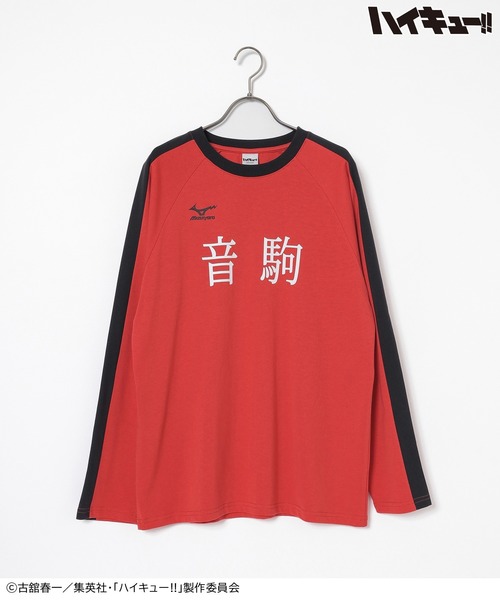Honeys(ハニーズ)の「ハイキュー!! ユニフォーム風長袖Tシャツ(Tシャツ/カットソー・レディース・ネイビー系1/レッド系1/ブラック系1/ホワイト系1・L/M/LL)」の13枚目の写真