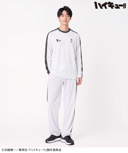 Honeys(ハニーズ)の「ハイキュー!! ユニフォーム風長袖Tシャツ(Tシャツ/カットソー・レディース・ネイビー系1/レッド系1/ブラック系1/ホワイト系1・L/M/LL)」の17枚目の写真