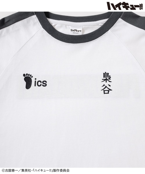 Honeys(ハニーズ)の「ハイキュー!! ユニフォーム風長袖Tシャツ(Tシャツ/カットソー・レディース・ネイビー系1/レッド系1/ブラック系1/ホワイト系1・L/M/LL)」の21枚目の写真