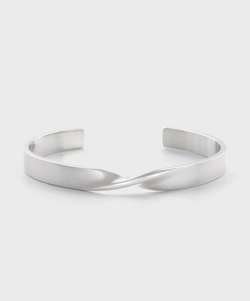 Paul Smith(ポールスミス)の「“Twist” バングル【260924 240】(バングル/リストバンド・メンズ・シルバー・FREE)」の1枚目の写真