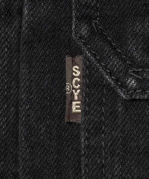 SCYE BASICS（サイベーシックス）の「＜SCYE BASICS＞TYPE2/ブラック デニムジャケット（デニムジャケット・メンズ・ダークグレー・38/36/40）」の7枚目の写真