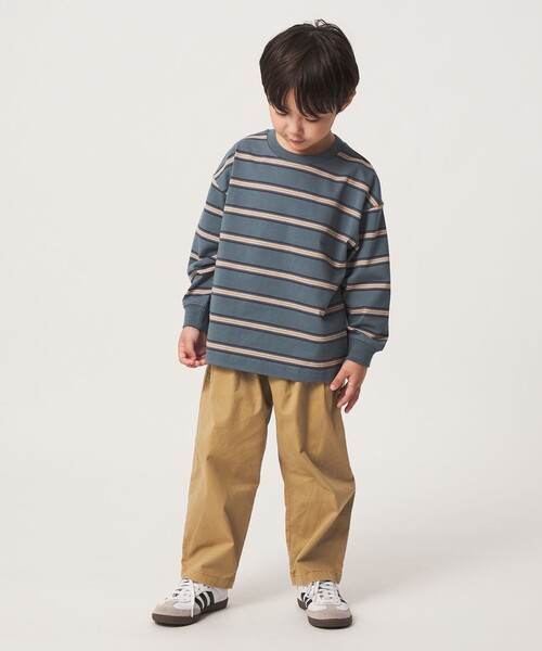 green label relaxing（グリーンレーベルリラクシング）の「ライト ツイル ツータック パンツ / キッズ 100cm-130cm（チノパンツ・キッズ・ネイビー/オリーブ/ベージュ・120cm/130cm/100cm/110cm）」の17枚目の写真