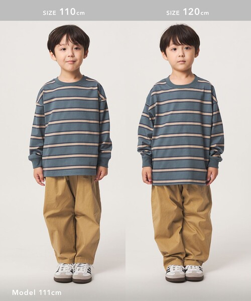 green label relaxing（グリーンレーベルリラクシング）の「ライト ツイル ツータック パンツ / キッズ 100cm-130cm（チノパンツ・キッズ・ネイビー/オリーブ/ベージュ・120cm/130cm/100cm/110cm）」の18枚目の写真