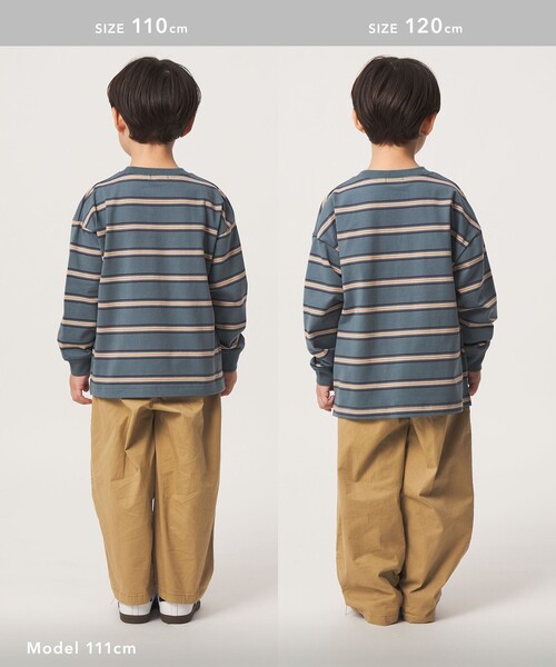 green label relaxing（グリーンレーベルリラクシング）の「ライト ツイル ツータック パンツ / キッズ 100cm-130cm（チノパンツ・キッズ・ネイビー/オリーブ/ベージュ・120cm/130cm/100cm/110cm）」の20枚目の写真