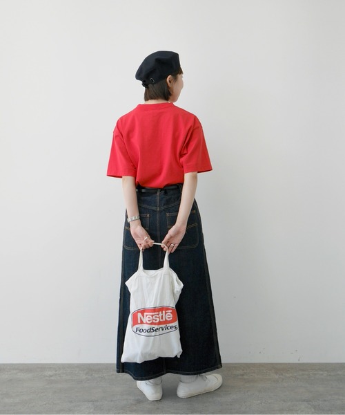PAR ICI(パーリッシィ)の「I'm feeling snackyポッケ刺繍BIG Tシャツ(Tシャツ/カットソー・レディース・マスタード/レッド・FREE)」の9枚目の写真