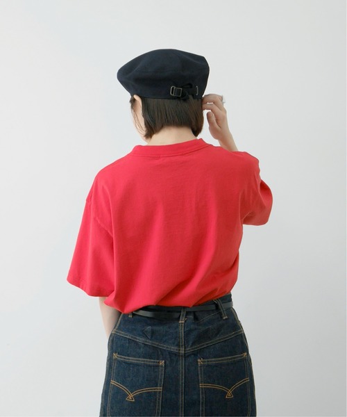 PAR ICI(パーリッシィ)の「I'm feeling snackyポッケ刺繍BIG Tシャツ(Tシャツ/カットソー・レディース・マスタード/レッド・FREE)」の13枚目の写真