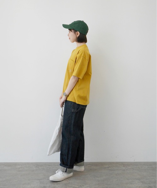 PAR ICI(パーリッシィ)の「I'm feeling snackyポッケ刺繍BIG Tシャツ(Tシャツ/カットソー・レディース・マスタード/レッド・FREE)」の7枚目の写真