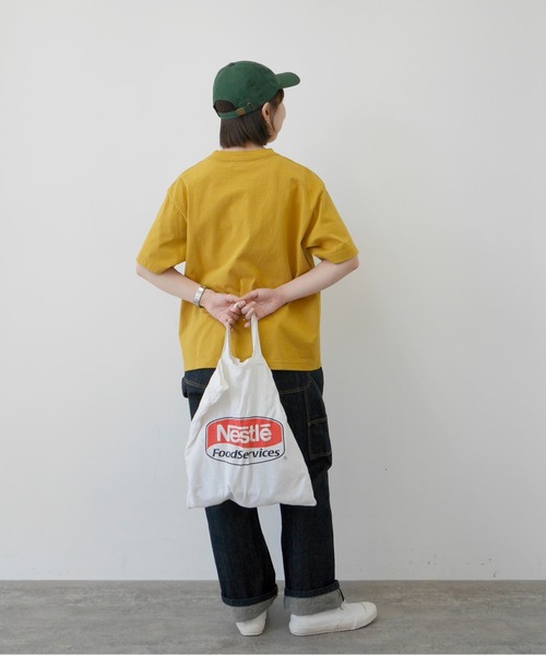 PAR ICI(パーリッシィ)の「I'm feeling snackyポッケ刺繍BIG Tシャツ(Tシャツ/カットソー・レディース・マスタード/レッド・FREE)」の8枚目の写真