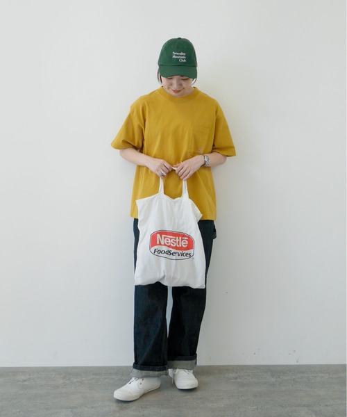 PAR ICI(パーリッシィ)の「I'm feeling snackyポッケ刺繍BIG Tシャツ(Tシャツ/カットソー・レディース・マスタード/レッド・FREE)」の21枚目の写真