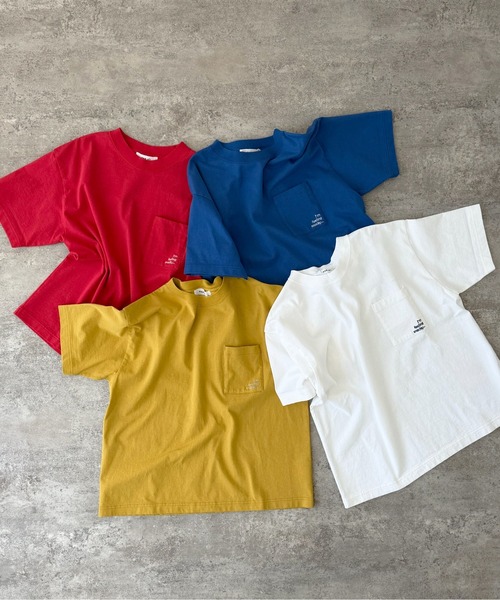 PAR ICI(パーリッシィ)の「I'm feeling snackyポッケ刺繍BIG Tシャツ(Tシャツ/カットソー・レディース・マスタード/レッド・FREE)」の18枚目の写真