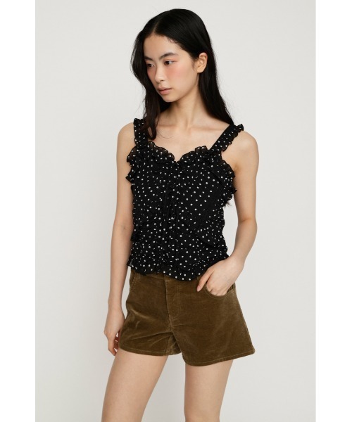 SLY(スライ)の「SHEER SQUEEZE CAMI TOPS シアースクイーズキャミトップス 夏服 秋服(キャミソール・レディース・アイボリー/マルチ・FREE)」の14枚目の写真