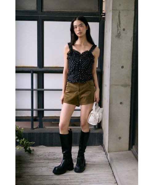 SLY(スライ)の「SHEER SQUEEZE CAMI TOPS シアースクイーズキャミトップス 夏服 秋服(キャミソール・レディース・アイボリー/マルチ・FREE)」の17枚目の写真