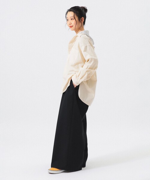 BEAMS BOY(ビームスボーイ)の「コード ワーク シャツ(シャツ/ブラウス・レディース・ダークグリーン/サックスブルー/ホワイト系その他7/ブラウン・1/2/0)」の6枚目の写真