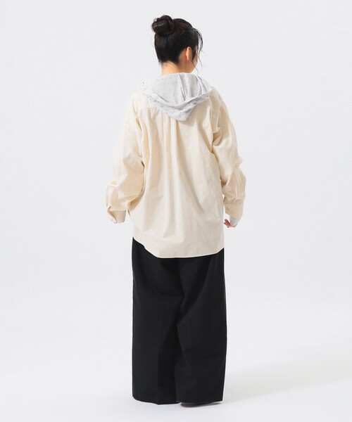 BEAMS BOY(ビームスボーイ)の「コード ワーク シャツ(シャツ/ブラウス・レディース・ダークグリーン/サックスブルー/ホワイト系その他7/ブラウン・1/2/0)」の7枚目の写真