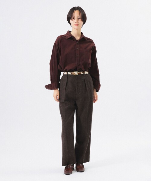 BEAMS BOY(ビームスボーイ)の「コード ワーク シャツ(シャツ/ブラウス・レディース・ダークグリーン/サックスブルー/ホワイト系その他7/ブラウン・1/2/0)」の12枚目の写真