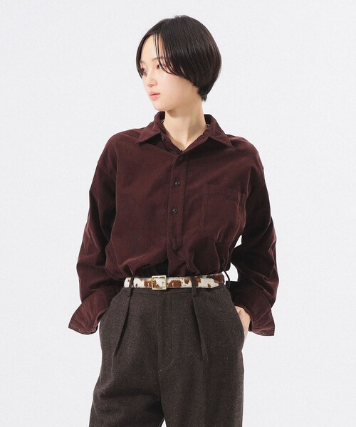 BEAMS BOY(ビームスボーイ)の「コード ワーク シャツ(シャツ/ブラウス・レディース・ダークグリーン/サックスブルー/ホワイト系その他7/ブラウン・1/2/0)」の15枚目の写真