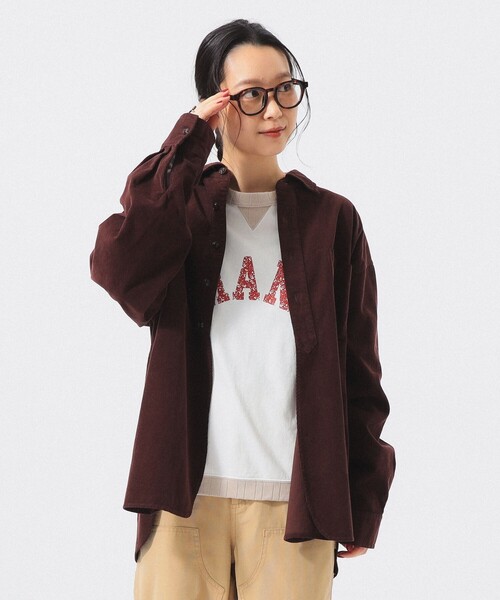 BEAMS BOY(ビームスボーイ)の「コード ワーク シャツ(シャツ/ブラウス・レディース・ダークグリーン/サックスブルー/ホワイト系その他7/ブラウン・1/2/0)」の17枚目の写真