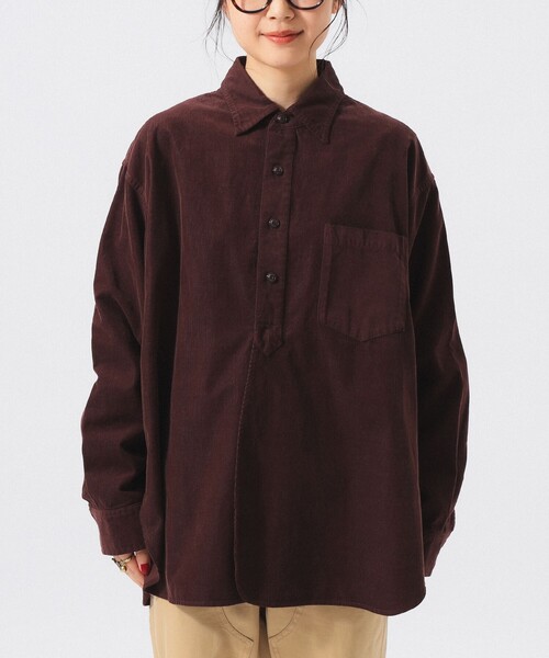 BEAMS BOY(ビームスボーイ)の「コード ワーク シャツ(シャツ/ブラウス・レディース・ダークグリーン/サックスブルー/ホワイト系その他7/ブラウン・1/2/0)」の18枚目の写真