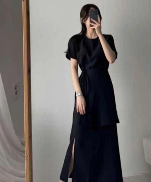 semplice（センプリチェ）の「ワンピース【韓国ファッション】（ワンピース・レディース・ブラック/キャメル・S/M）」の8枚目の写真