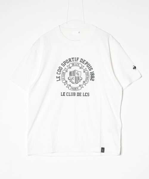 le coq sportif（ルコックスポルティフ）の「半袖Tシャツ（Tシャツ/カットソー・メンズ・ネイビー/レッド/ホワイト/グリーン・L/M/XL/S/XXL）」の2枚目の写真
