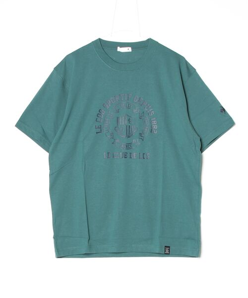 le coq sportif（ルコックスポルティフ）の「半袖Tシャツ（Tシャツ/カットソー・メンズ・ネイビー/レッド/ホワイト/グリーン・L/M/XL/S/XXL）」の3枚目の写真