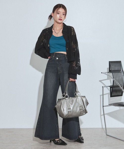 PAGEBOY（ページボーイ）の「WZIPボストンバッグ【500mlペットボトル収納可能/2WAY】（ボストンバッグ・レディース・ブラック/ブロンズ・FREE）」の9枚目の写真