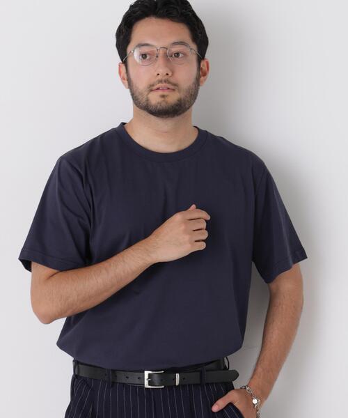 NANO universe(ナノユニバース)の「USA×COOLMAX(R) Tシャツ 半袖(Tシャツ/カットソー・メンズ・ネイビー/ブラック/ホワイト・L/M/XL/S)」の3枚目の写真