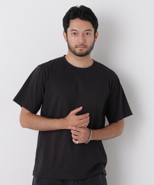 NANO universe(ナノユニバース)の「USA×COOLMAX(R) Tシャツ 半袖(Tシャツ/カットソー・メンズ・ネイビー/ブラック/ホワイト・L/M/XL/S)」の2枚目の写真
