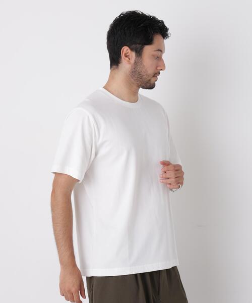 NANO universe(ナノユニバース)の「USA×COOLMAX(R) Tシャツ 半袖(Tシャツ/カットソー・メンズ・ネイビー/ブラック/ホワイト・L/M/XL/S)」の5枚目の写真