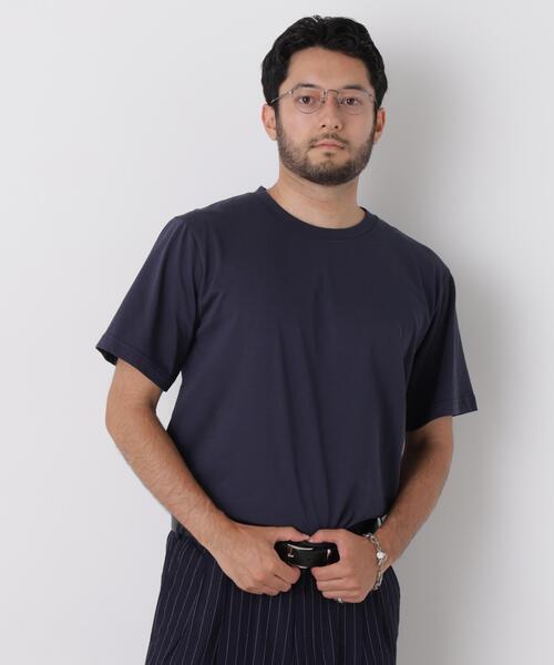 NANO universe(ナノユニバース)の「USA×COOLMAX(R) Tシャツ 半袖(Tシャツ/カットソー・メンズ・ネイビー/ブラック/ホワイト・L/M/XL/S)」の11枚目の写真